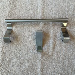 Over the Cabinet Towel Bar and Hook.